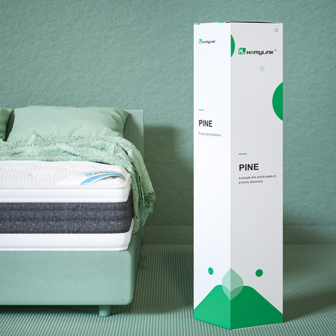 HomyLink Small Double Orthopedic Mattress, Cool Gel Memory Foam Mattress, Stress Reduction Noise Reduction, Breathable Fabric Cover, (4FT-120*190 cm), 28cm Height-PINE