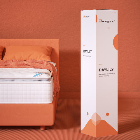 HomyLink Small Double Mattress Pocket Sprung Pillow Top Orthopedic Mattress, Wave Massage Cotton Foam Mattress, (4FT-120*190 cm), 27cm Height-DAYLILY